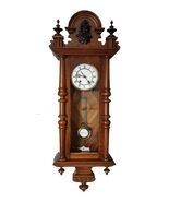 1893 Wall Wooden mechanical regulator clock with pendulum by Lenzkirch - $1,500.00