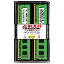 A-Tech 16GB Kit (2x8GB) RAM for Dell OptiPlex 9010, 7010, 3010, 990, 790... - £94.26 GBP
