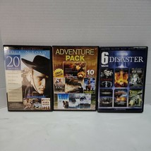 36 Movies on DVD 20 Great American Westerns, 10 Adventure,  6 Disaster on 5 Disc - £8.30 GBP