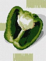 Pepita Needlepoint Canvas: Green Pepper, 7&quot; x 9&quot; - £39.50 GBP+