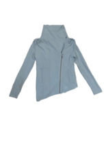 Helmut Lang Femmes Veste Zip Up Swtsht.Vil Solide Gris Clair Taille S - £175.07 GBP