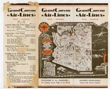 Grand Canyon Air Lines Prices Schedules Brochure 1933 Greatest Scenic Fl... - $87.12