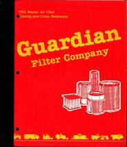 1982 Guardian FILTER COMPANY Catalog - $22.24