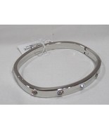 PARK LANE hinged JEWEL Bracelet in silver 8&quot; around with clear crystal a... - £51.45 GBP