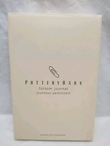 Potterybarn Folsom Journal Chocolate Color Genuine Leather - £69.58 GBP