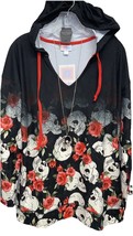 NWT LuLaRoe Large Fright Club Floral Skulls ELIZA Long Sleeved Halloween... - $41.38