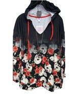 NWT LuLaRoe Large Fright Club Floral Skulls ELIZA Long Sleeved Halloween... - $40.58
