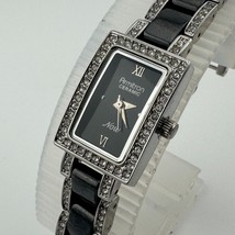 Armitron 75/3955SV Quartz Watch Women Silver Ceramic Rectangle ~For Part... - $407.09 MXN