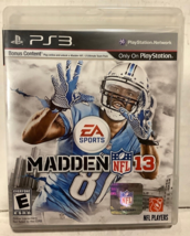 Madden NFL 13 Sony PlayStation 3 PS3 EA Sports Video Game football - $9.85