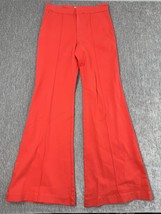 Alice + Olivia Jeans Pants Womens 30 Red Flare Wide Leg High Rise Stretc... - $29.69