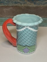 Disney Parks Little Mermaid Princess Ariel Signature 3D Coffee Mug Cup R... - $12.99