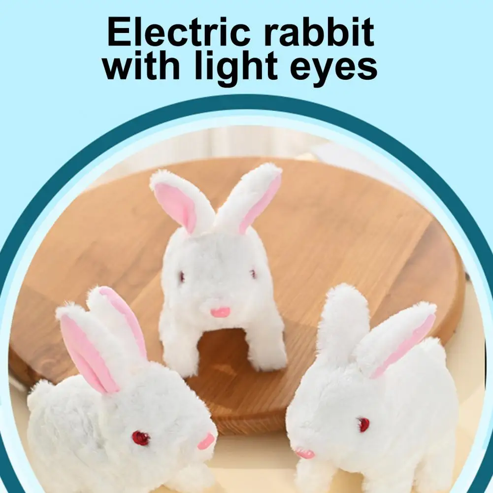 Electronic Pet Toy Adorable Battery-powered Kids Rabbit Plush Toy Electric Bunny - £10.12 GBP