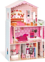 Play Dream House Toy for Little Girls 3+ Years Old, Wood Dollhouse Gift for Kids - £91.24 GBP