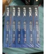 TDK T-160 8 Hrs Premium Quality HS Blank VHS Tapes NOS 6 Pack NEW &amp; SEALED - €34,12 EUR