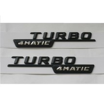 2Pcs TURBO 4Matic Decal for A CLA C GLA W176 W117 W205 Side Vent Badges ... - $22.23