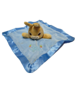 Peter Rabbit Plush Lovey Security Brown and Blue Satin Trimmed Embroider... - £9.91 GBP