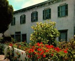 Front View Stevenson House Adobe Monterey California UNP Chrome Postcard - $2.63