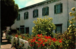 Front View Stevenson House Adobe Monterey California UNP Chrome Postcard - £2.10 GBP