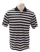 Nike Golf Dri Fit Black &amp; White Standard Fit Short Sleeve Polo Shirt Men&#39;s NWT - £62.94 GBP