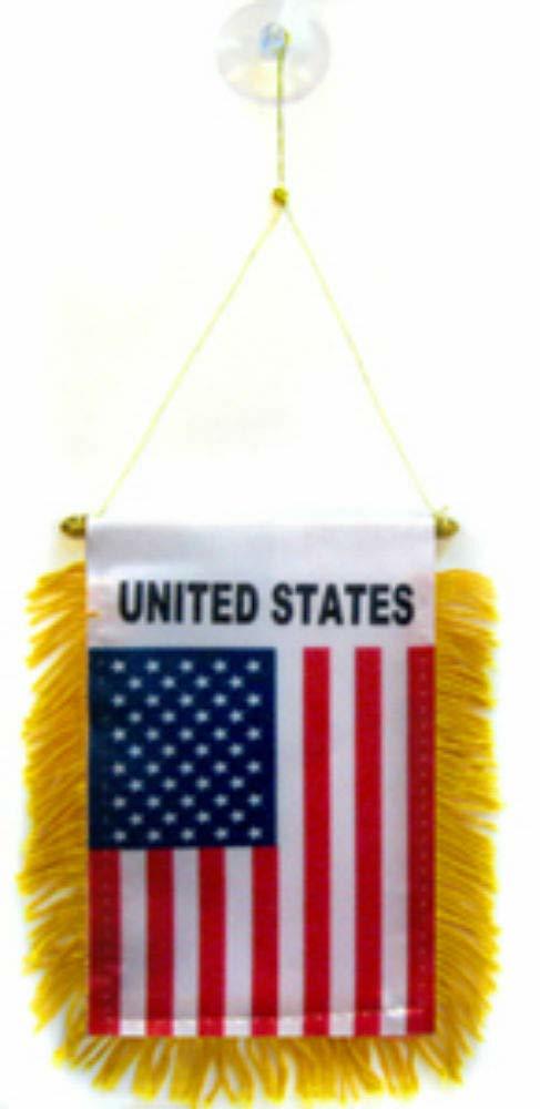 K&#39;s Novelties United States American Mini Flag 4&quot;x6&quot; Window Banner w/Suc... - $2.88