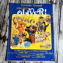 Vintage Oliver Consider Yourself Lionel Bart 1960 Sheet Music Columbia Pictures - £7.98 GBP