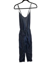 GAP Womens Jumpsuit Blue Chambray Cami V-Neck Indigo Wash Sz XS - £14.60 GBP