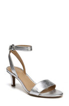 Naturalizer Women&#39;s Ankle Strap Sandals, Soft Silver Leather - £40.36 GBP