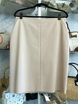 AKRIS  Beige/Tan Cotton Blend Straight/Pencil Skirt Sz 10 $700 - £157.26 GBP