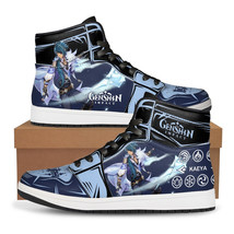 Kaeya Skill JD Air Force Sneakers Hip-Hop Game Genshin Impact Shoes-Black - £67.92 GBP+