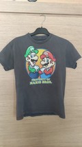 Vintage Property Of Mario Bros. T-Shirt Kids 8 Brown PreOwned Luigi Mari... - £11.84 GBP
