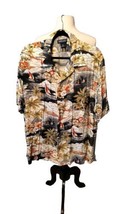 Lands&#39; End Men&#39;s Hawaiian Shirt Men&#39;s Size XL Casual Button Up - £12.05 GBP