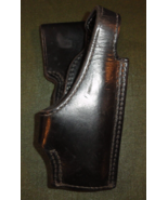 TEX SHOEMAKER &amp; SONS BLACK LEATHER DUTY SERVICE REVOLVER RIGHT HAND HOLS... - €27,50 EUR