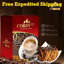 6X Cordy plus Coffee Cordyceps Ganoderma Herb Ginseng Health Coffee No Sugar - £90.83 GBP