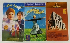 The Sound of Music Ben Hur Anne of Avonlea VHS Boxed Set Bundle - £14.88 GBP