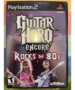 Guitar Hero Encore: Rocks the 80s (PS2) CIB W /Manual + Poster. Original... - $14.16