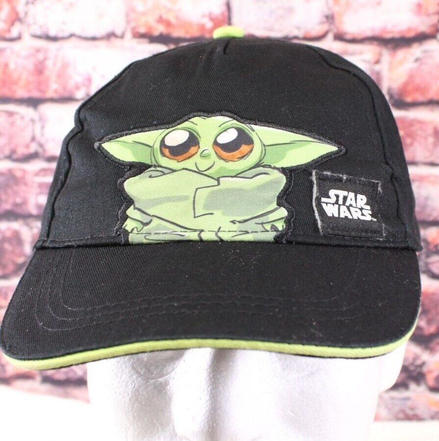 Star Wars Baby Yoda Black &amp; Green Adjustable Baseball Cap - $7.85