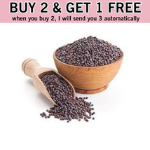 Buy 2 Get 1 Free | 100 Gram Black MUSTARD SEEDS بذور الخردل خردل - $46.54 CAD