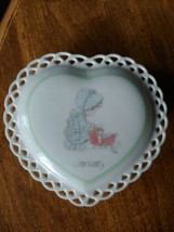 Precious Moments Trinket Heart Dish with Lid - January - £7.99 GBP