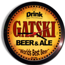 GATSKI BEER and ALE BREWERY CERVEZA WALL CLOCK - £23.52 GBP