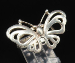 925 Sterling Silver - Vintage Fancy Openwork Butterfly Ring Sz 8 - RG26079 - $36.48