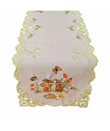 Tabletops Easter Bunnies Decorative Table Runner 16 x 72 Embroidered Whi... - £27.37 GBP