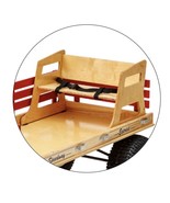 WAGON SEAT - Wood Bench with Seatbelt for Speedway Express Wagons Made i... - $2,053.74 MXN