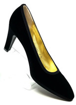 Bruno Magli Designer Luxe Black Velvet Dress Pumps Italy Womens 9 B - £74.05 GBP