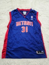 Youth L 14-16 Reebok NBA Detroit Pistons Darko Milicic 31 Jersey Basketball Serb - £14.46 GBP