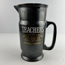 Vintage Teacher&#39;s Highland Cream Scotch Whisky Pub Jug Bar Pitcher Gray ... - $19.79
