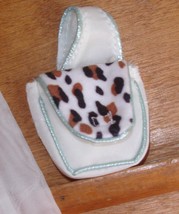 Barbie doll purse with leopard print flap and long strap vintage My Scene Mattel - £7.85 GBP