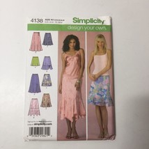 Simplicity 4138 Size 8-16 Misses&#39; Miss Petite Design Your Own Skirt - $12.86