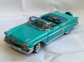 Vtg 1992 The Danbury Mint &quot;1958 Chevrolet Impala&quot; Diecast Model Car Blue Vehicle - £23.67 GBP