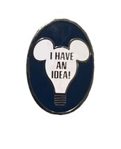 Vintage 1986 Disney  I HAVE AN IDEA  Mickey Mouse Blue Lightbulb Cast Me... - £21.93 GBP