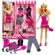 Year 2009 Barbie Fashionistas 12&quot; Doll Set - Caucasian Model T1880 in Pink Dress - £59.61 GBP